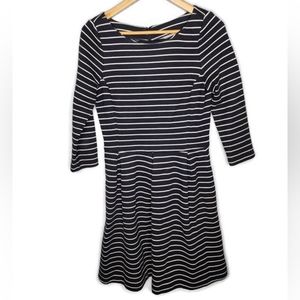 Banana Republic Black and White Striped Dress Size 6